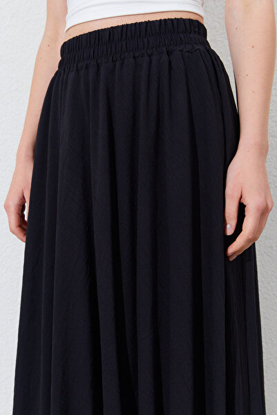 EDITION WOMAN Elastic Waist, Flowy and Comfortable Cut Long Women's Skirt |   Ek100294906