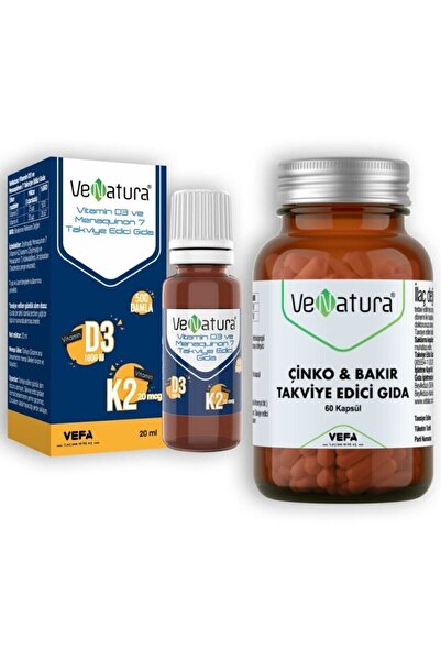VeNatura 20 Ml Drops - Zinc Copper and D3 K2