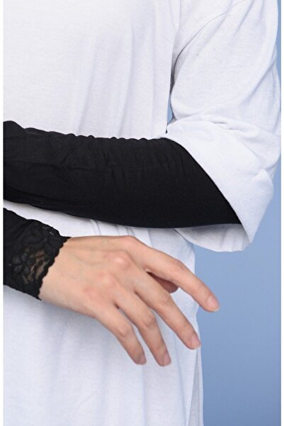 LA SEFA Arm Sleeve Lace Hijab Flexible Lycra Combed Cotton Fabric