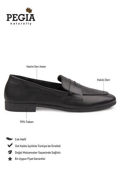 Pegia Loafer de damă din piele naturală DG6043