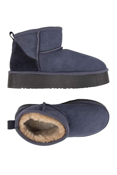 Pegia Γυναικείες μπότες Shearling με ψηλή σόλα 191313