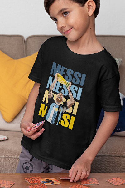 SEVBANO Tricou pentru copii cu design Messi imprimat unisex Legend Footballer...