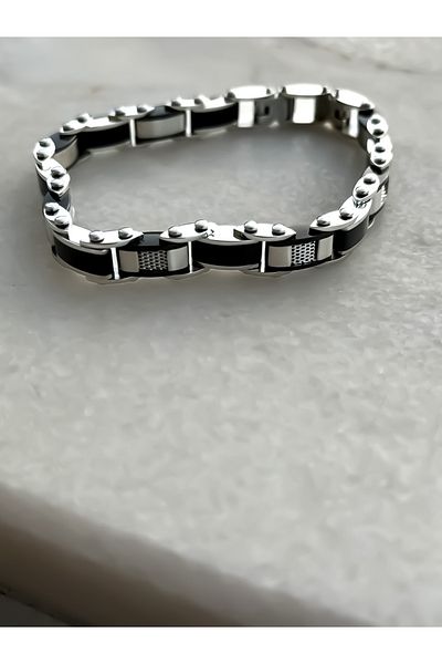 Naviforce Originaldouble-Sided Use Stainless Colorfast Steel Men's Bracelet