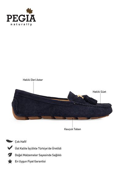 Pegia Genuine Suede Women's Loafer Shoes 700908