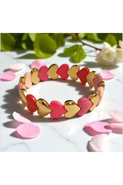 AKSESUARIM Women's Porcelain Rubber Thread Bracelet