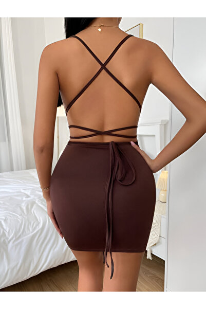 SERAURA Detaylı Mini Gece Elbisesi