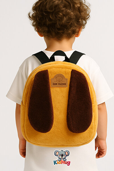 KidHug İsmili Köpek Çanta Peluş Kreş - Anaokulu - 0-8 Yaş Sırt Çantası | Kişi...