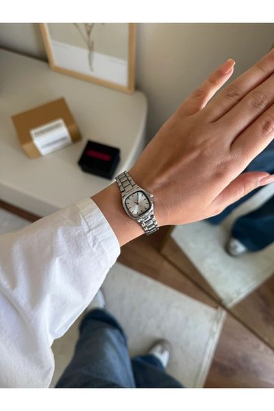 RoseandRoses Marvace Square Case Women Wrist Watch Silver (White Dial)