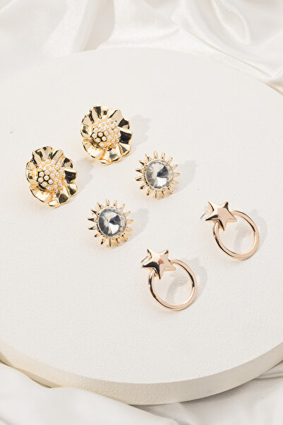 MRK Kadın 6lı Vintage Küpe Set