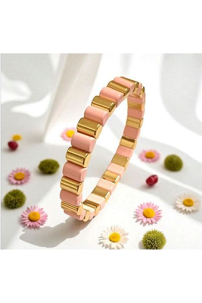 AKSESUARIM Women's Porcelain Rubber Thread Bracelet