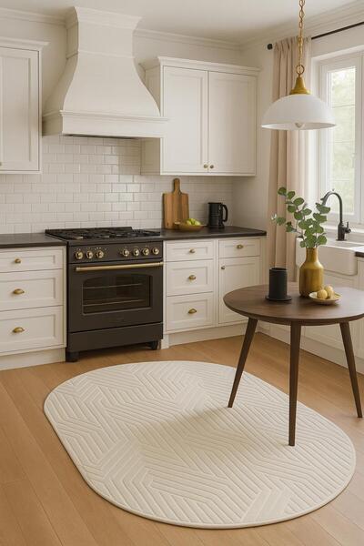 KEVLİNE Home Modern Dekoratif Halı Kaymaz Taban Yıkanabilir Salon Halısı Yuva...