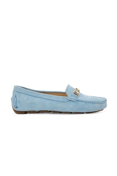 Pegia Genuine Suede Women's Buckle Loafer 700914