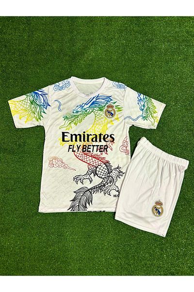 Lion Spor Παιδική φανέλα ποδοσφαίρου R'eal M'adrid Cristiano Ronaldo Dragon Pattern637598569