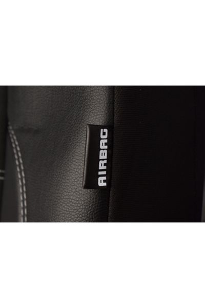 Umbrella Exclusive Leather and Alcantara Seat Covers Set, Universal Black