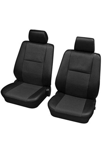 PETEX Set huse universale pentru scaune din piele, antracit, față