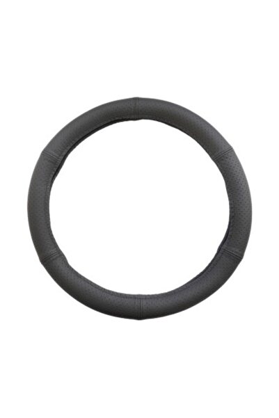 Mega Drive Husă volan din piele perforată, neagră, 35-37 cm