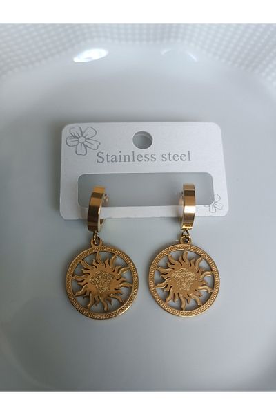 Blotch Fashionable and Different Style Sun Detail Earrings