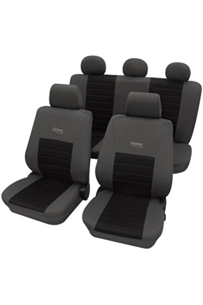 PETEX Set huse universale pentru scaune Active Sports, gri-negru