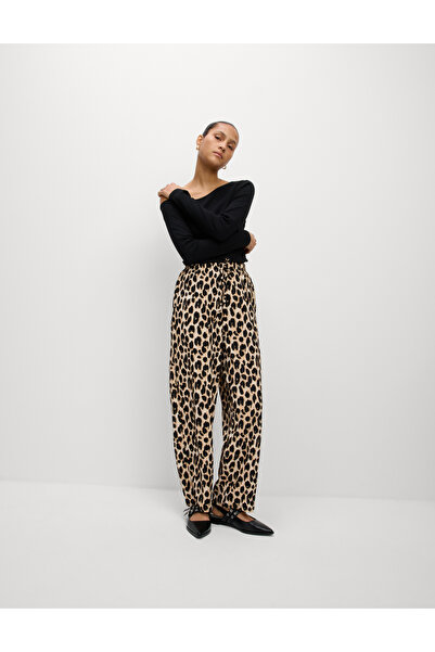 Marks & Spencer Leopar Desenli Carrot Leg Grazer Pantolon