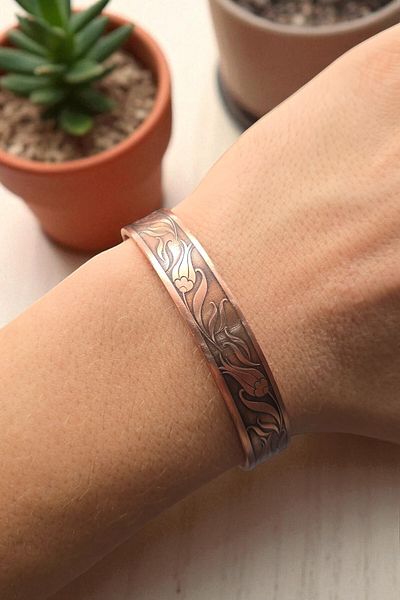 NBS Beautiful Naturel Stones Copper Bracelet Protection (Celcelutiye Name Azam Süleyman Seal of Submission Felak and Nas Kelimullah)