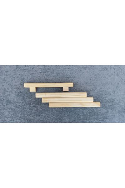 Wholewood مقبض خزانة أثاث خشبي من أرتميس، 192 ملم، لون خشبي
