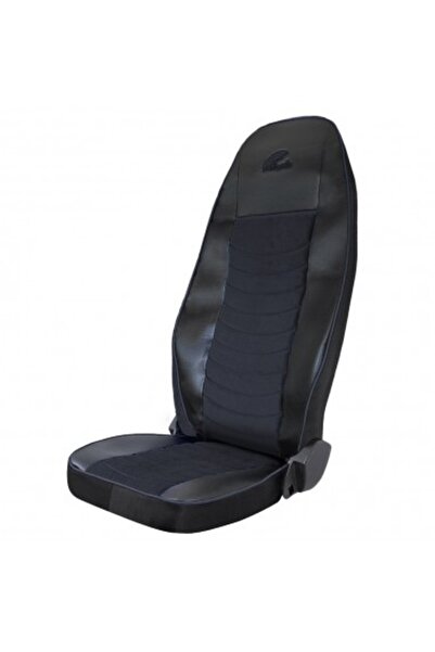 Umbrella Set huse scaune Scania Seria R 2006-2020 Negru - Piele + Catifea neagră