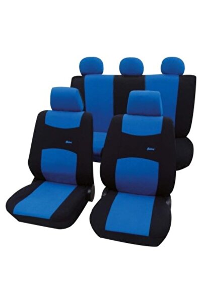 PETEX Set huse universale pentru scaune Albastru-Negru