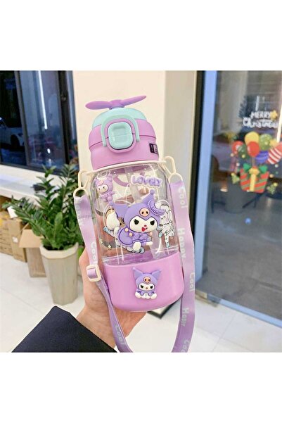 KumOziShop Kuromi Baskılı Boyundan Askılı Suluk