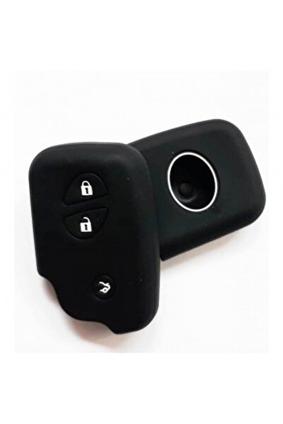 Xenon Bright Lexus 3-κουμπί σιλικόνης κάλυμμα κλειδιού αυτοκινήτου Μαύρο