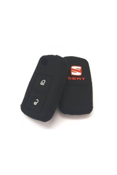 Xenon Bright Carcasă cheie Seat cu 2 butoane din silicon, neagră