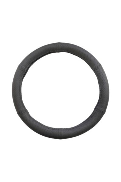 Mega Drive Husă volan din piele naturală perforată neagră 39-41 cm