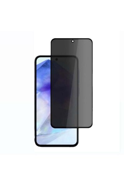 ALVAL Privacy tempered glass screen protector, compatible with Samsung Galaxy A55 5G, Black Edges