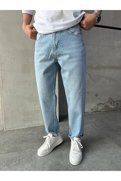 XPUPPETWEAR Ice Blue Washed Effect Boyfriend Jean