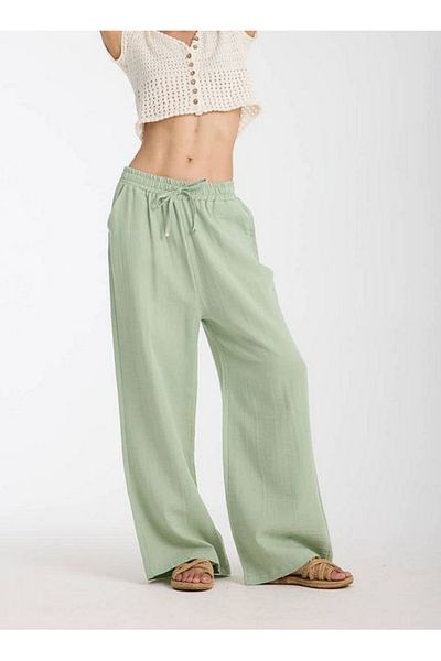 Shiron Sportswear&Company Luxury Quality Wide Leg Muslin Women's Palazzo Trousers
