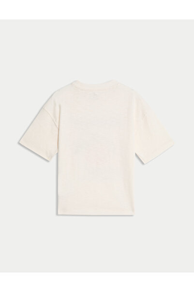 Marks & Spencer Pamuk Karışımlı T-Shirt (2-8 Yaş)