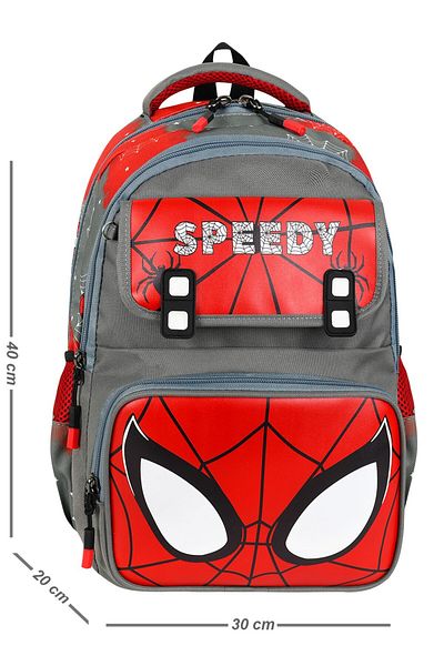Çınka Bags Character Patterned Backpack Orthopedic Foil Backpack Primary School Bag Set with Lunchbox and Pen Holder