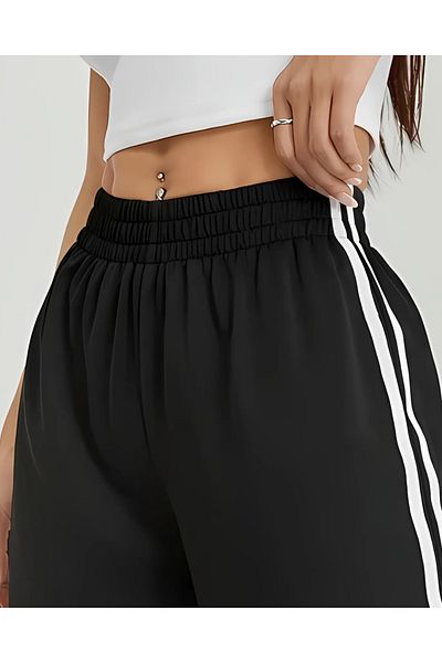 Touz Moda Cat Meow Oversize ελαστικό φαρδύ αθλητικό παντελόνι