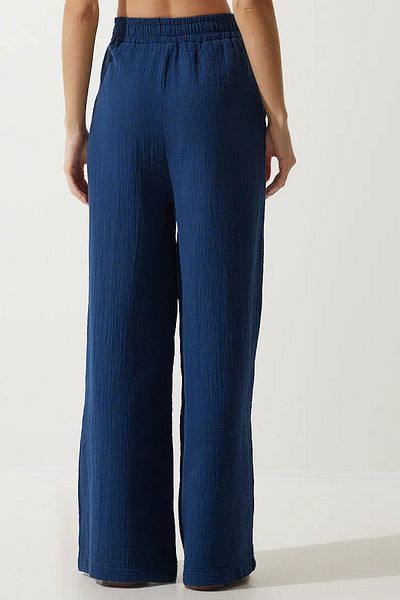 Shiron Sportswear&Company Luxury Quality Wide Leg Muslin Women's Palazzo Trousers