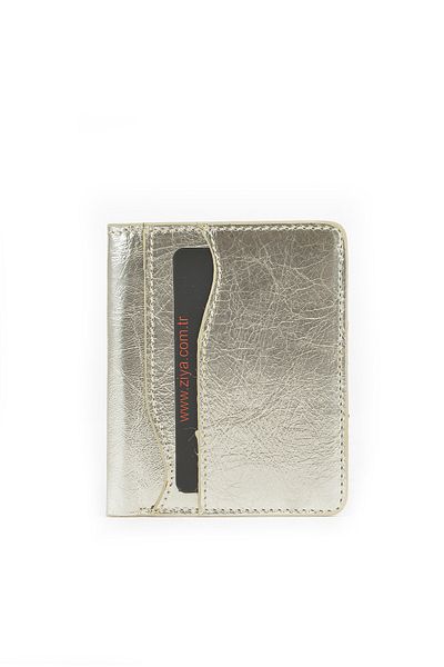 Ziya , Unisex Genuine Leather Card Holder 1539852Z02 Gold