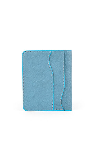 Ziya , Unisex Hakiki Deri Kartlık 1539852Z02 Mavi