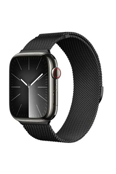 shop Compatible with Apple Watch 6/7/8/9/10/Se Ultra Watches 44/45/46/49 mm Mesh Weave Metal Cord Strap