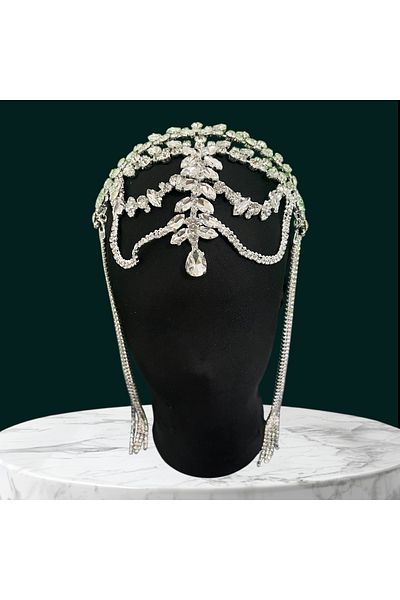 Sabek Bujiteri Band Facecloth Bride,Henna,Engagement,Promise,After,Bride,Party Crown