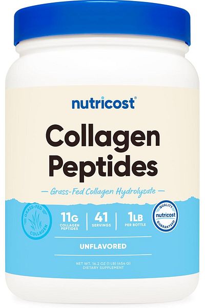 Nutricost Collagen(Kolajen) Peptides Powder (454 g) Grass Fed Bovine Collagen Hydrolysate