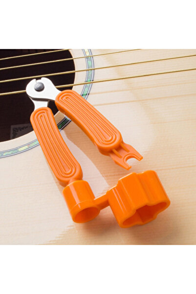 choice2 yellow Guitar String Winder String Cutter Bridge Pin Puller 3 IN 1Str...