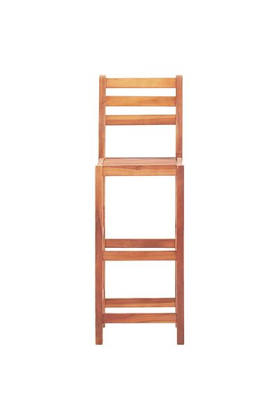 vidaxl Bar Chairs 2 pcs Solid Acacia Wood