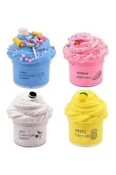 COOYA 4 Packs Butter Slime,With Seperated Container,Super Soft & Non-Sticky,Party Gift for Boys and Girls