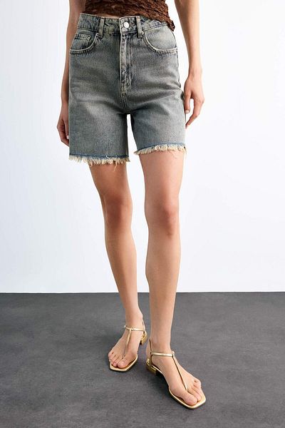 DeFacto Pantaloni scurți din denim cu croiala normală F9553AX25SM