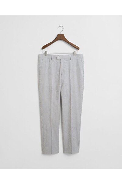 Gant بنطلون بدلة ضيق من قماش السيرساكر