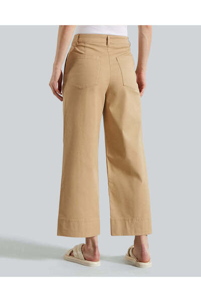 Gant WIDE LEG CROPPED COTTON PANTS