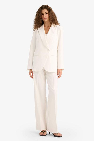 DeFacto Fitted Jacket Collar Taffeta Crepe Blazer Jacket F8035Ax25Au